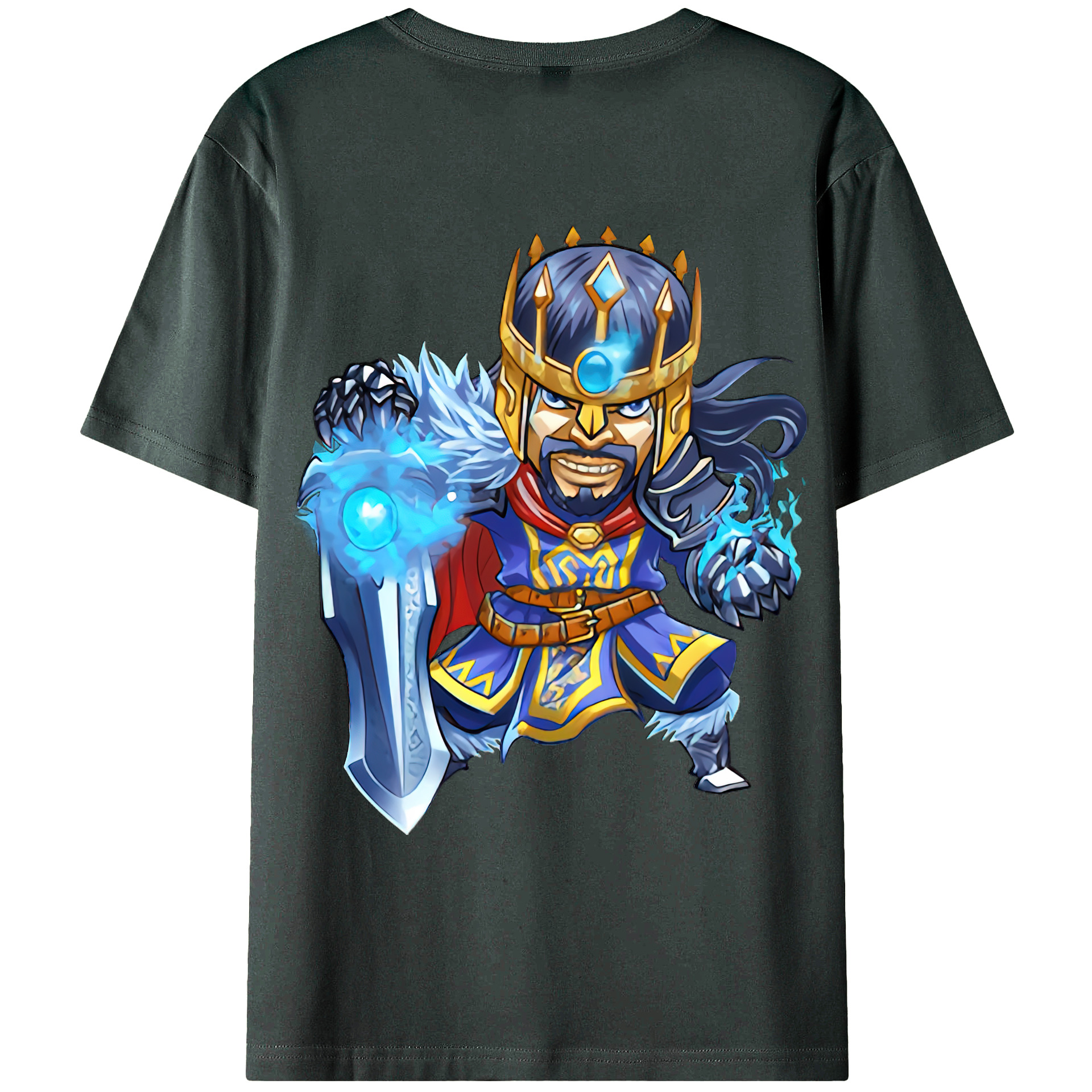 （画像用） リーグ・オブ・レジェンド League of Legends LOL 綿100％ メンズ半袖Tシャツ（バックプリント） 通気性
